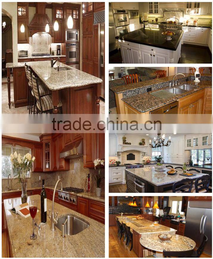 New Venitian Gold granite stone kitchen island and counter tops