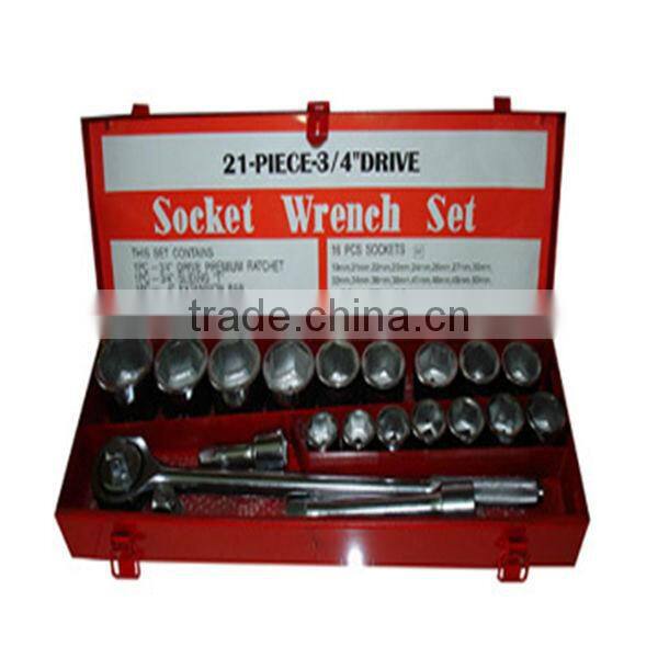 21pcs 3/4" Socket Set
