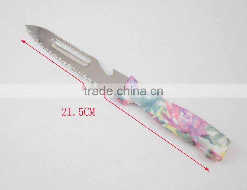 Pattern Handle Utility Kitchen Knife