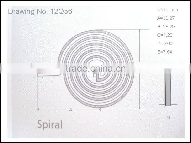 High Quality Thermostat Bimetallic Spring 12Q56