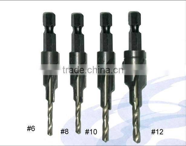 HSS Cordless Drill Bit Set with High Carbon Steel Countersink Tools