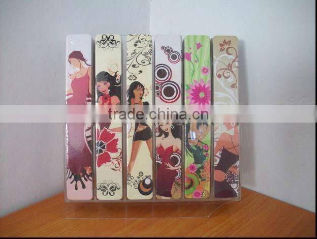 plastic pp nail file Bath gift set/paper nail file beauty bath set