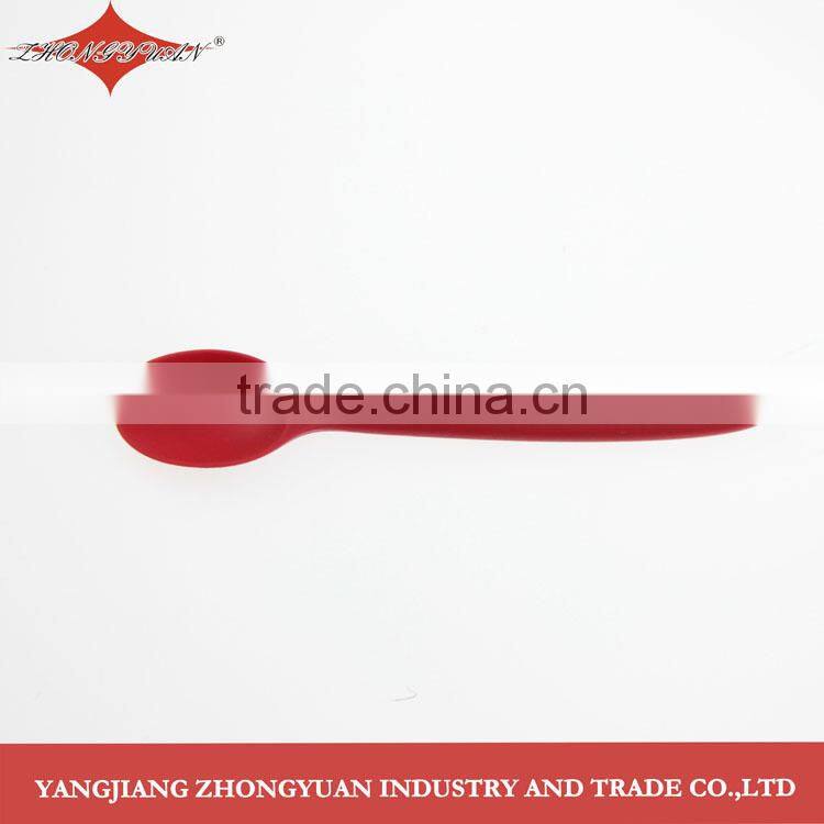 Exquisite silicone baby spoon with soft handle