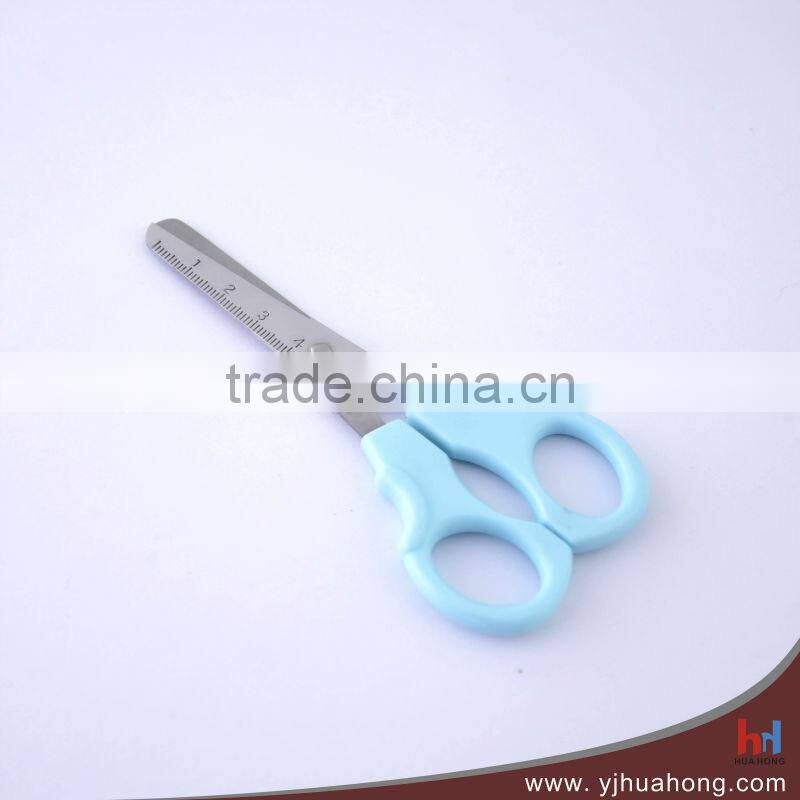 Soft grip titanium-coated blade stationery scissors/office&school scissors