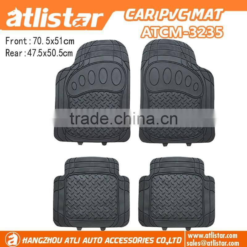 2017 HOT sale aluminum pvc car mats for universal car mats