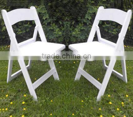 modern strong wedding white resin folding chairs for sale