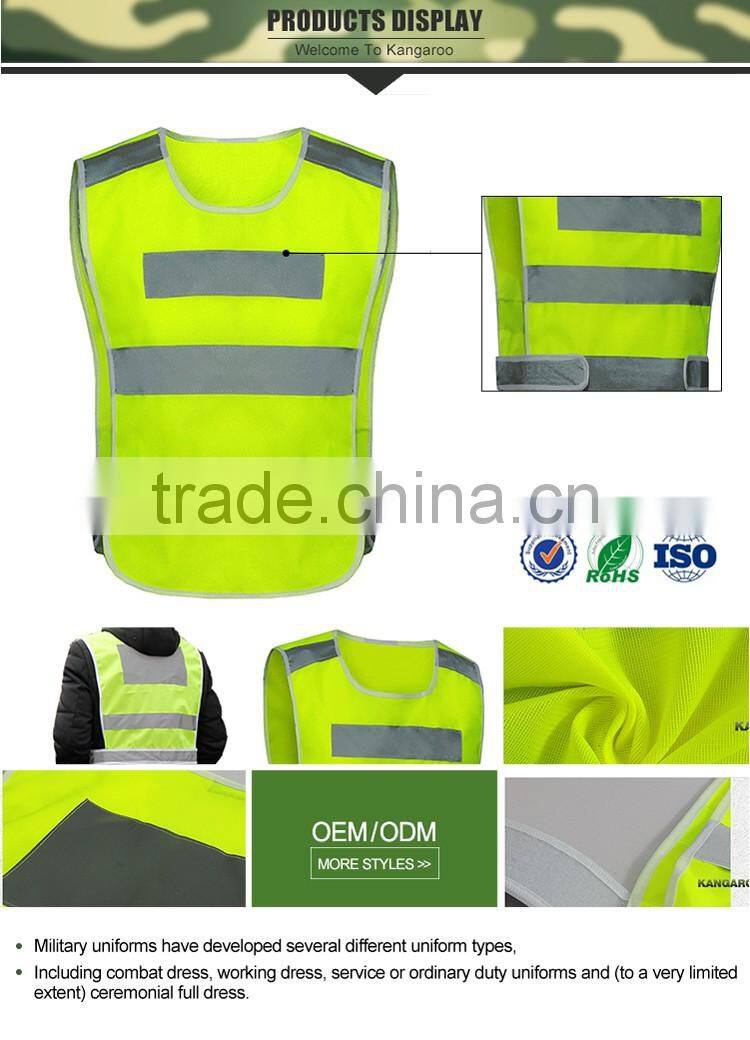 Custom wholesale cheap 3m reflective safety vest