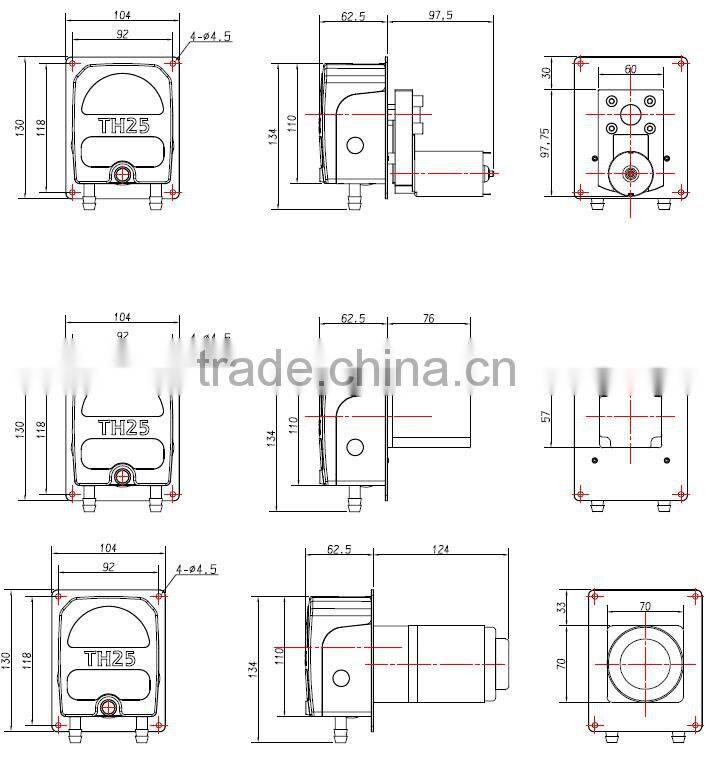 Hot sell 36V stepper motor peristaltic pumps machine from OEM popular model for all range wild applications