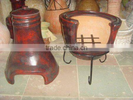 CLAY STOVE CHIMNEY POT