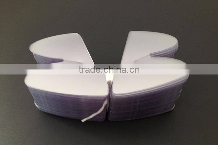 Custom Transparent PVC/PET Collar Butterfly ,Neck Collar Support For Shirt