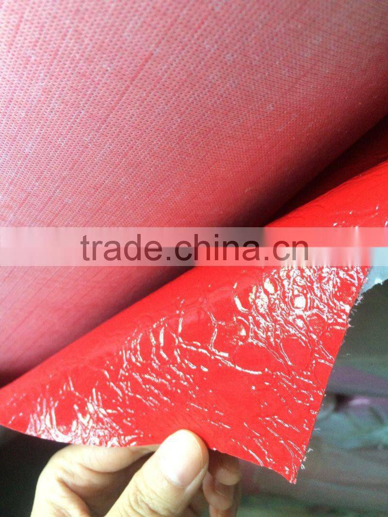 A Grade PVC Shiny Printed Leather Stock Lot For Bags