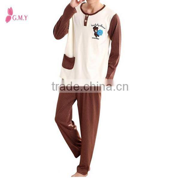 Couples pajama set Long Sleeve Unique Cartoon Polka Dot Pajamas Turkey