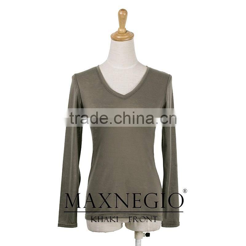 wholesale cheap price new fashion ladies blouse designs 2016 candy colors women long sleeve t shirt spring