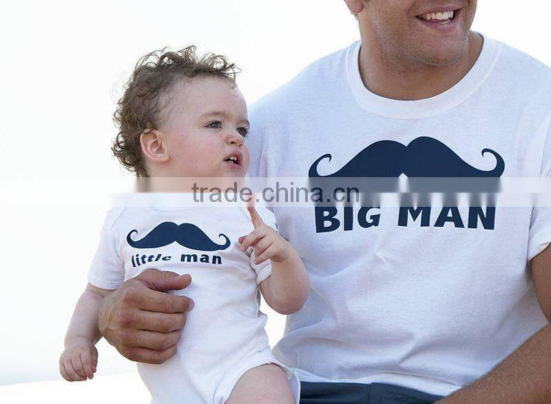 2017 latest cotton baby clothes father son summer children clothes short sleeve white kid custom t shirt wholesale china