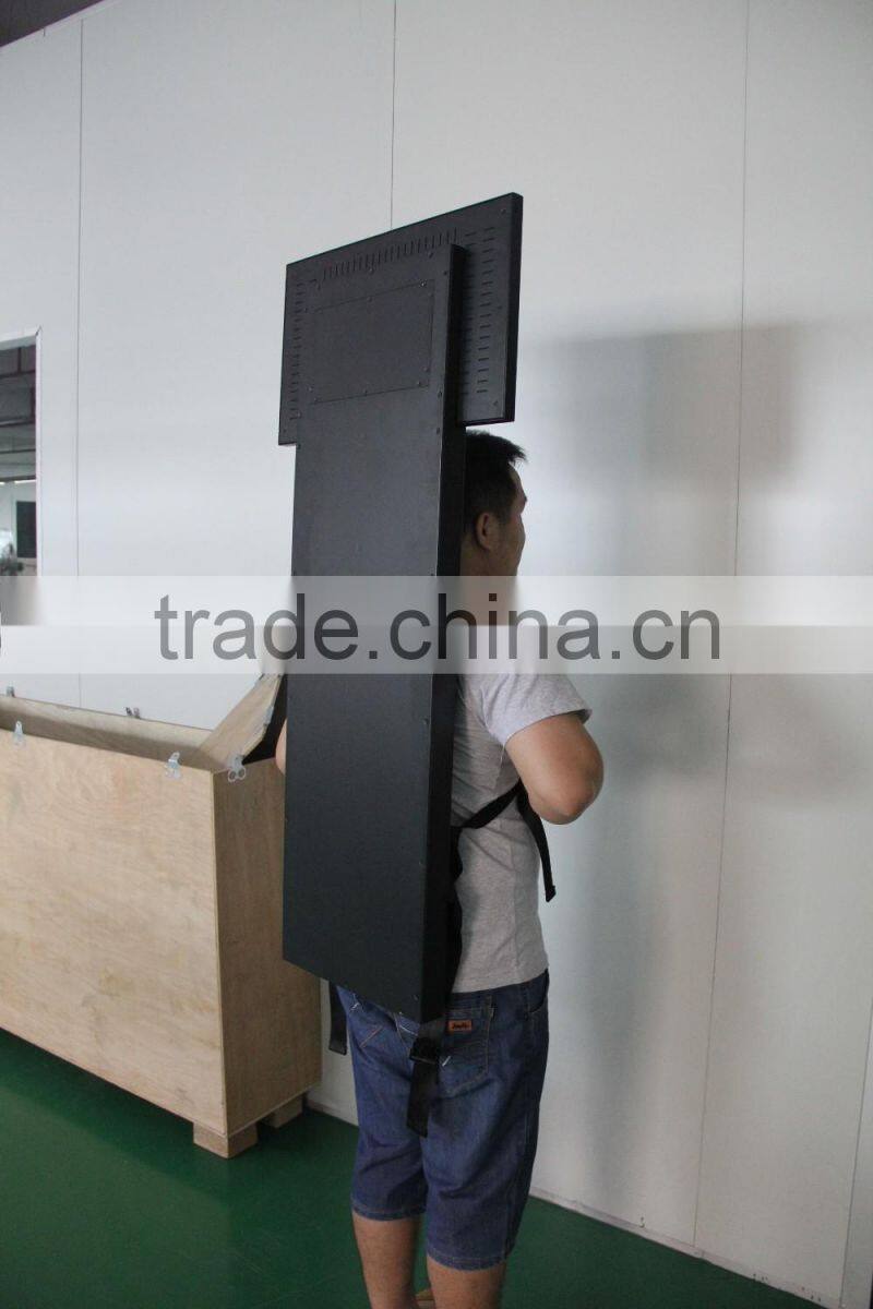23.6inch led screen human walking billboard