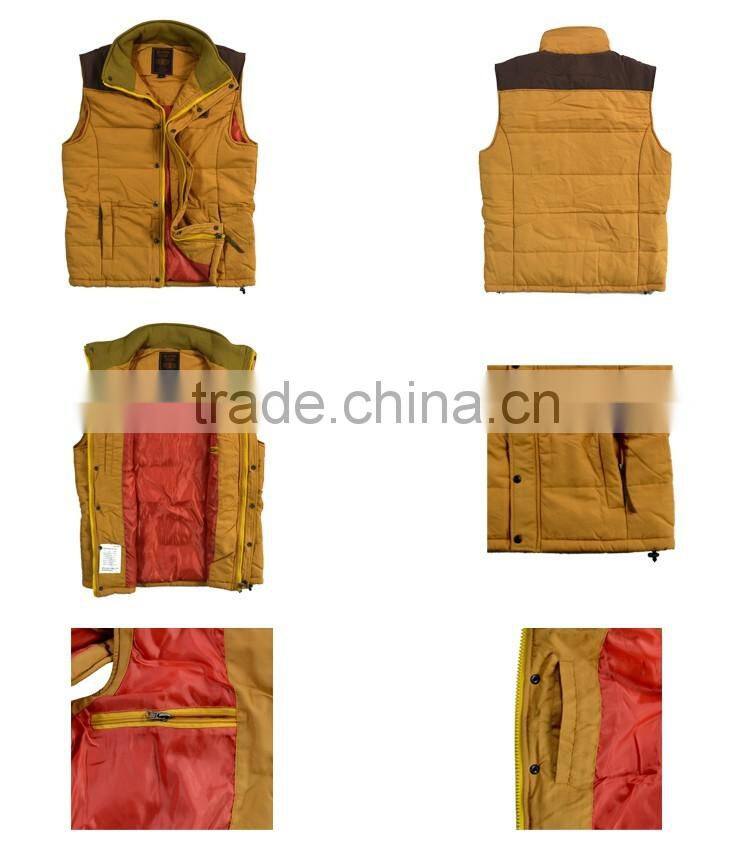 European style sleeveless winter jackets men