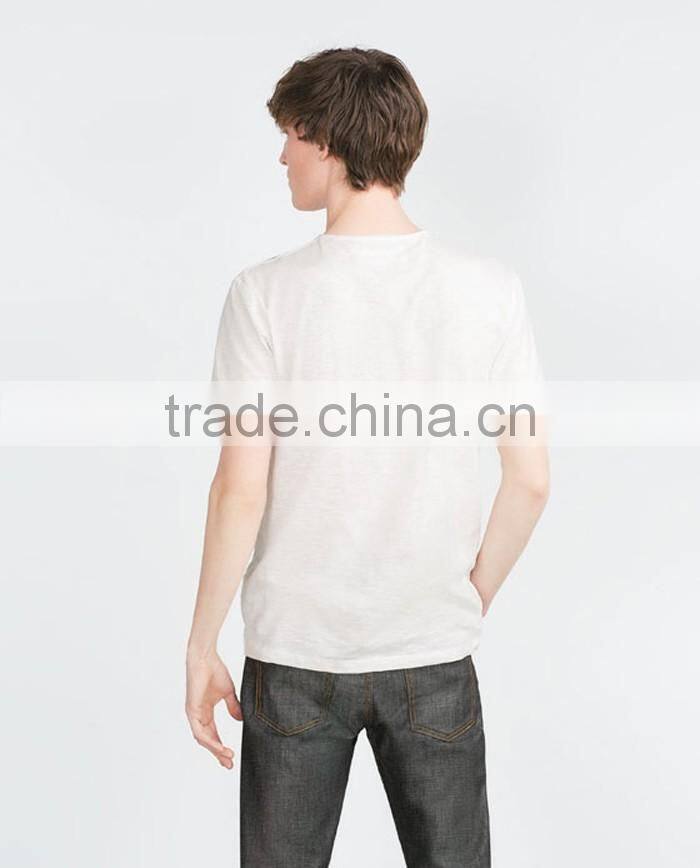 O neck cotton comfort blank white t shirt wholesale China