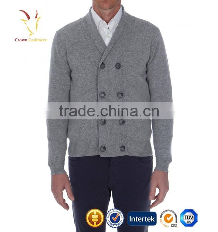 Luxury Mens Cashmere Sweater Cardigans with Buttons