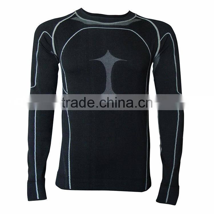 High performance compression seamless cycling men shirt