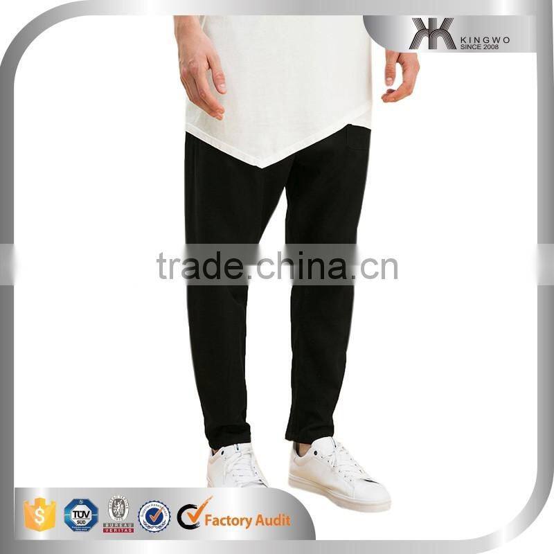 Latest fashion design zipper bottom mens pants crotch pants