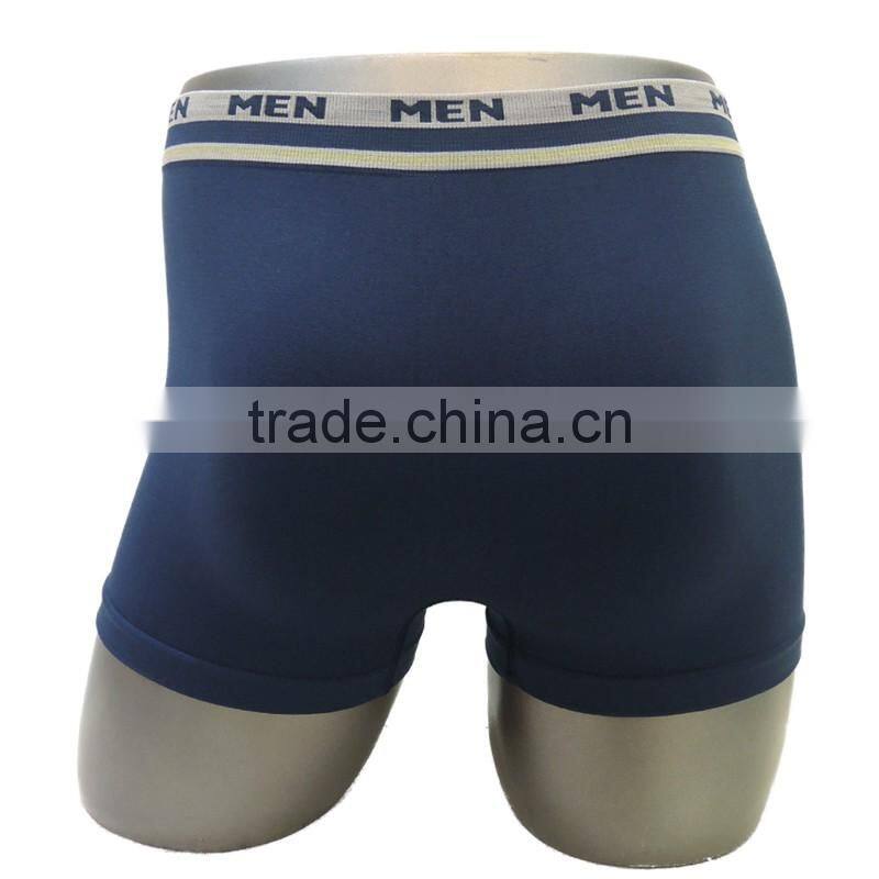 Solid cotton mans basic underwear seamless boxer short oem men's underwear