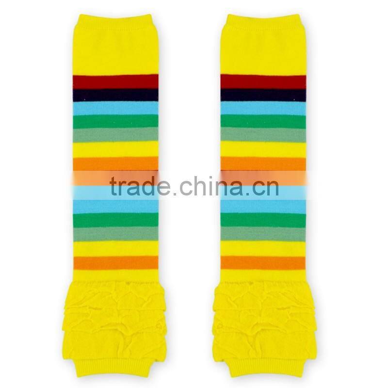 Newest Fashion Cotton Leg Warmer Kid Stripes Knitting Leg Warmer Socks