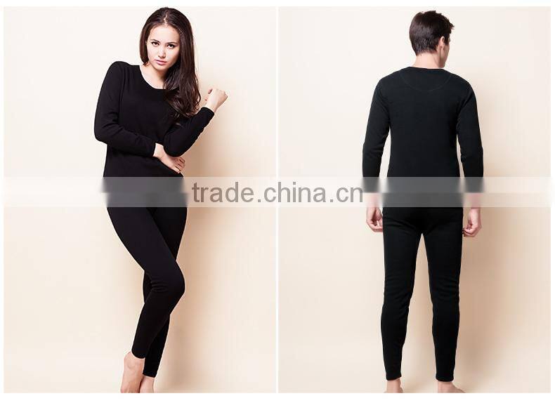 Custom Wholesale Comfortable Plain Couple Thermal Thin Pajamas