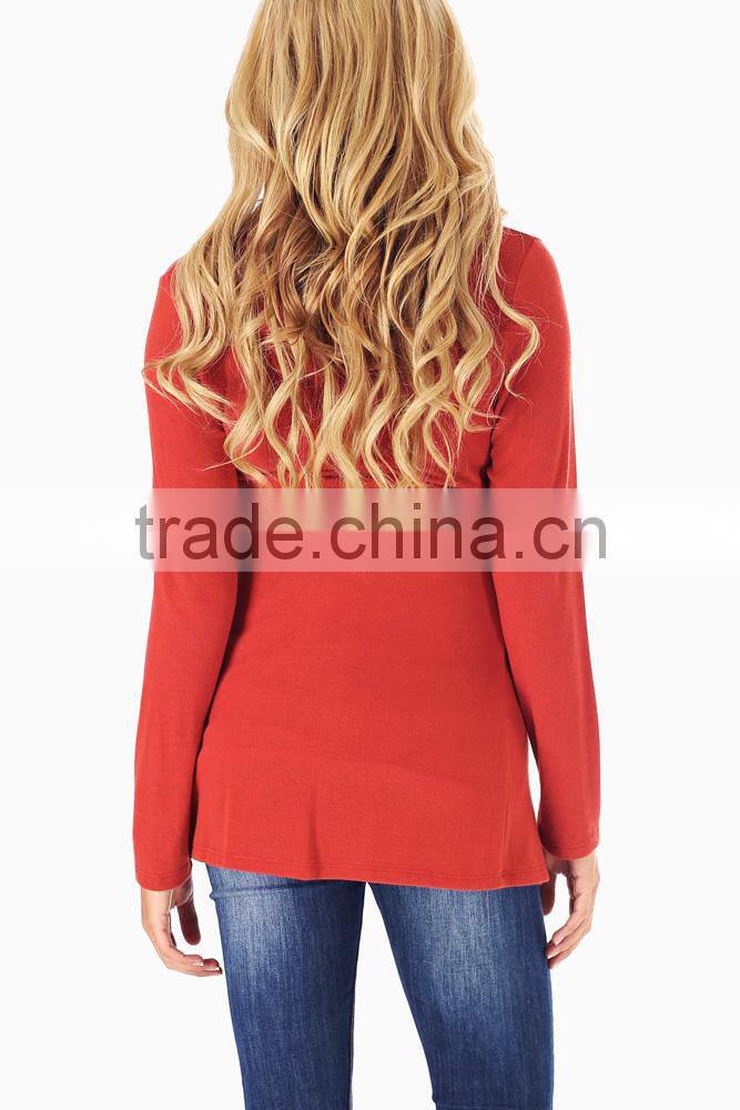 RUST MATERNITY CARDIGAN