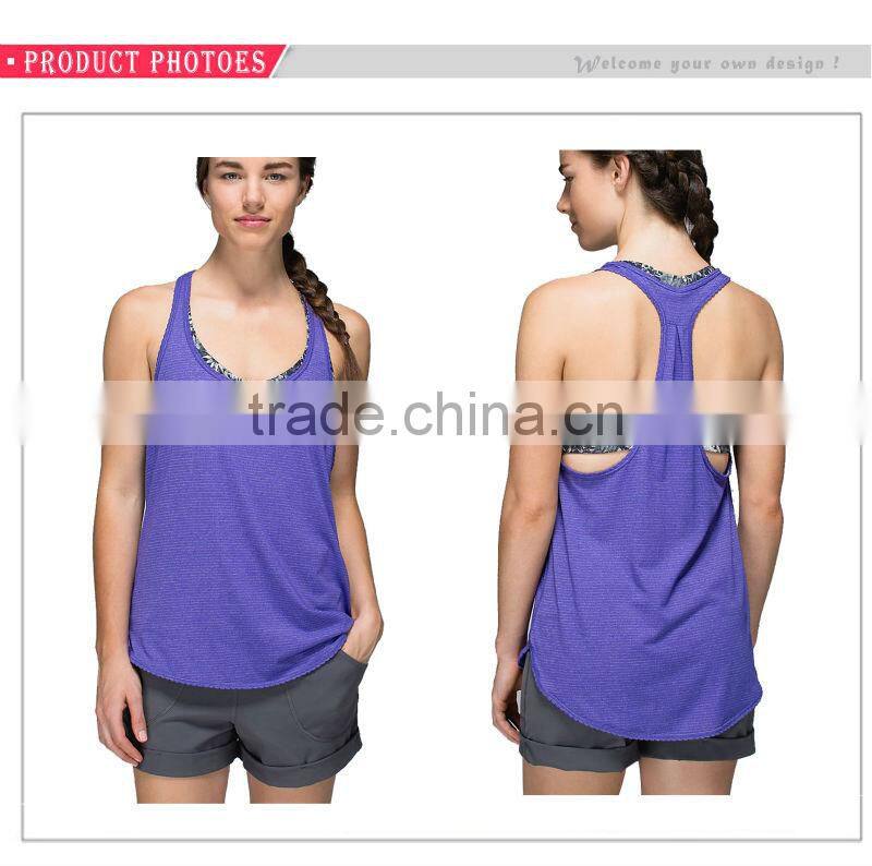 ladies tops latest design Custom fitness sports gym yoga tank top