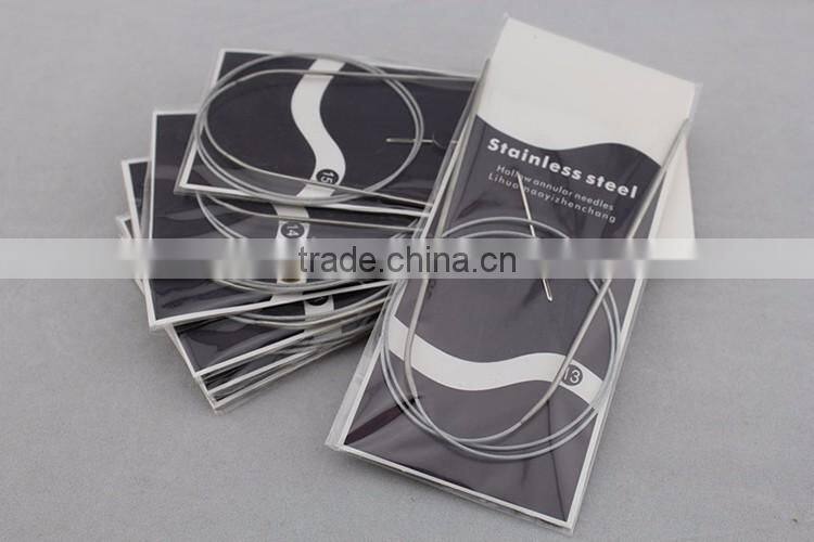Hot Sale 11 Size 80 Length Stainless Steel Circular Knitting Needles