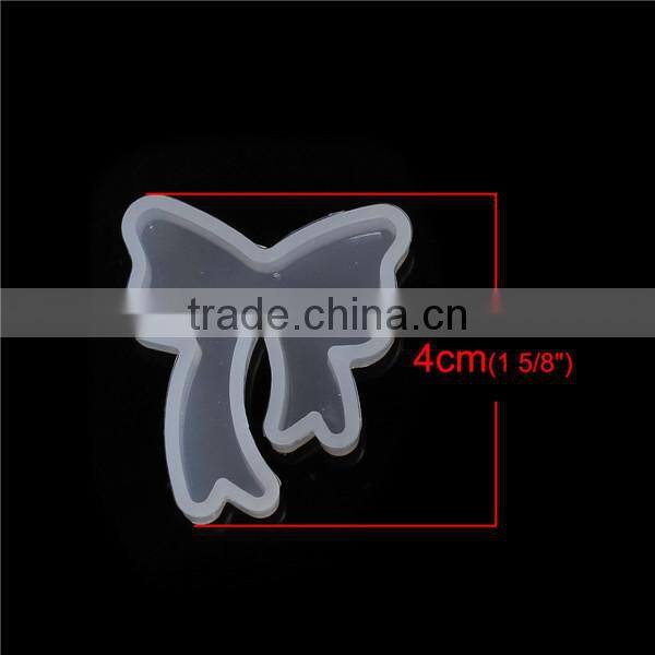 Silicone DIY Tools Resin Mold Bowknot White 40mm x 35mm
