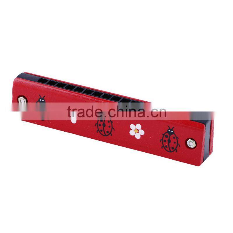 Custom size wooden spin noise maker toy