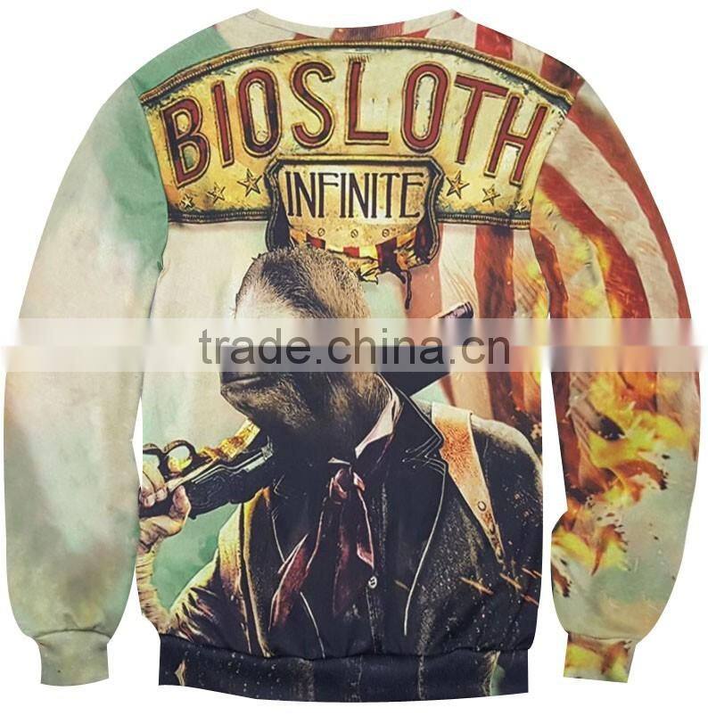 2016 Custom Made Print Fancy Men's Shrug Sweater with different color