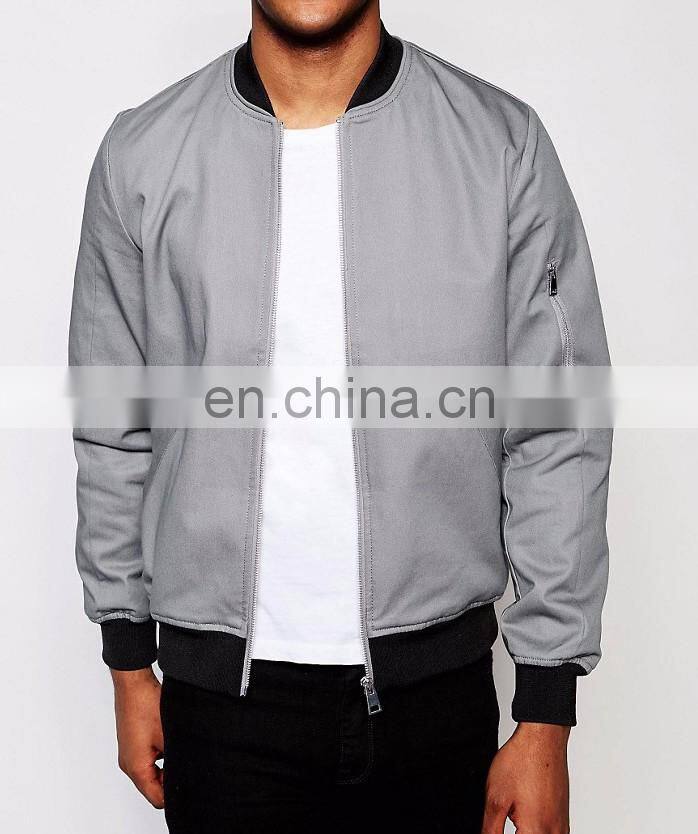 Wool Mix bpmber Jacket with left hand pocket