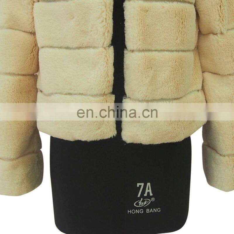 women winter lasted fashion design faux fur coat
