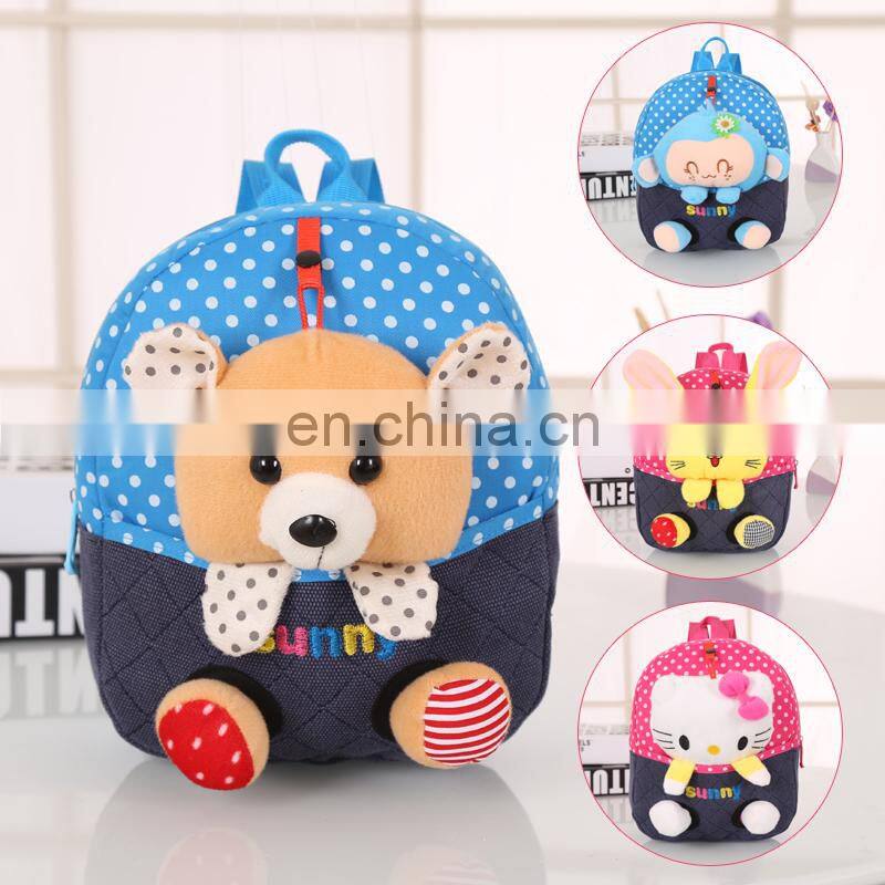 children's backpack plush doll shopping satchel bag