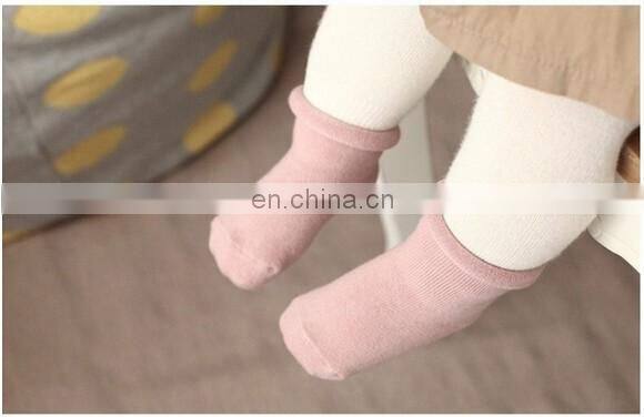 In stock Newborn Babies Pure Color Cotton Socks Baby Socks