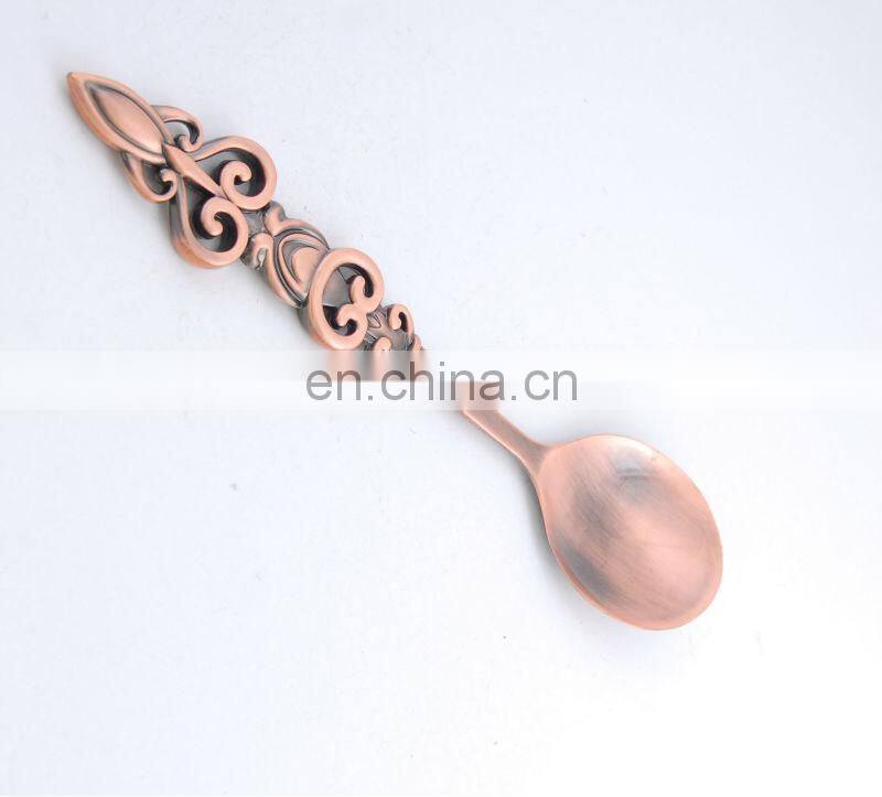 Exquisite Pattern sounenir metal spoon gift