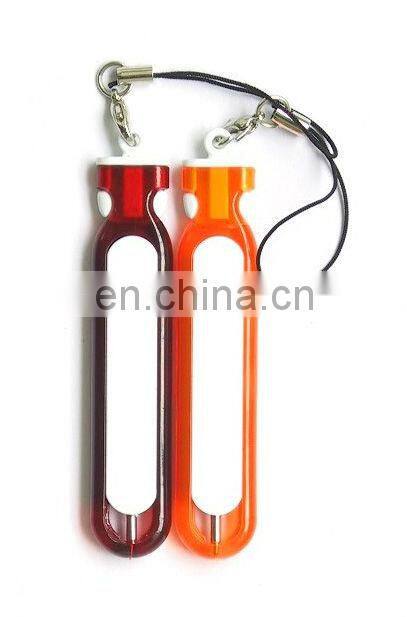 Mini Bowling Shaped Plastic Pens with Lanyard