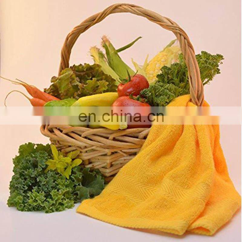 solid color custom cotton terry kitchen towel