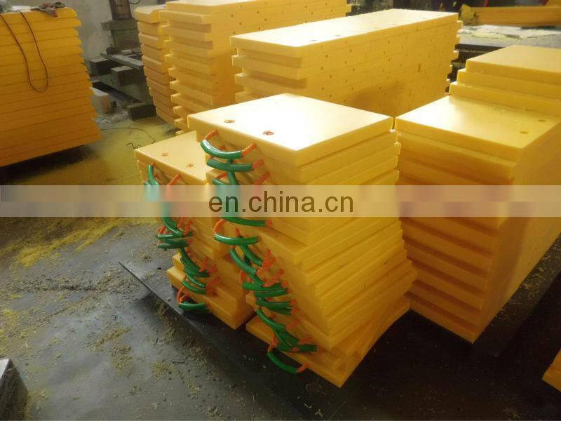Plastic crane outrigger pads engrave company name PE truck panel Crane stabilizer pad outrigger pads for boom truck