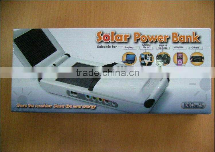 12000mah Foldable solar laptop charger for notebooks eBooks tablet PC laptops mobile phones