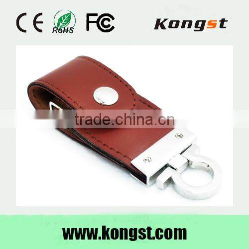 Leather wholesale full capacity USB Flash Drive 4GB 8GB 16GB 32GB keychain Pendrive 32GB flash Memory stick Pen Drive