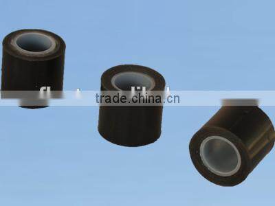 ptfe coated surface treatment and plain woven weave type high temperature black ptfe tape China supplier sold with jumbo roll