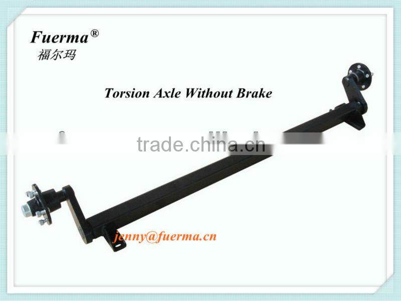Torsion Trailer Axle Without Brake