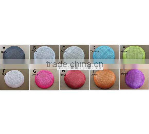 Wholesale 20cm Black Base Millinery Sinamay Hat Fascinator Base