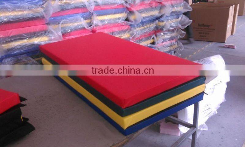 Workwell new design hot selling foldable thick 4 section portable yoga mat Kw-Y02