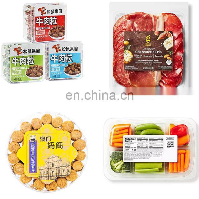 Factory Directly Plastic Tray Box Top And Bottom Double Labeling Machine