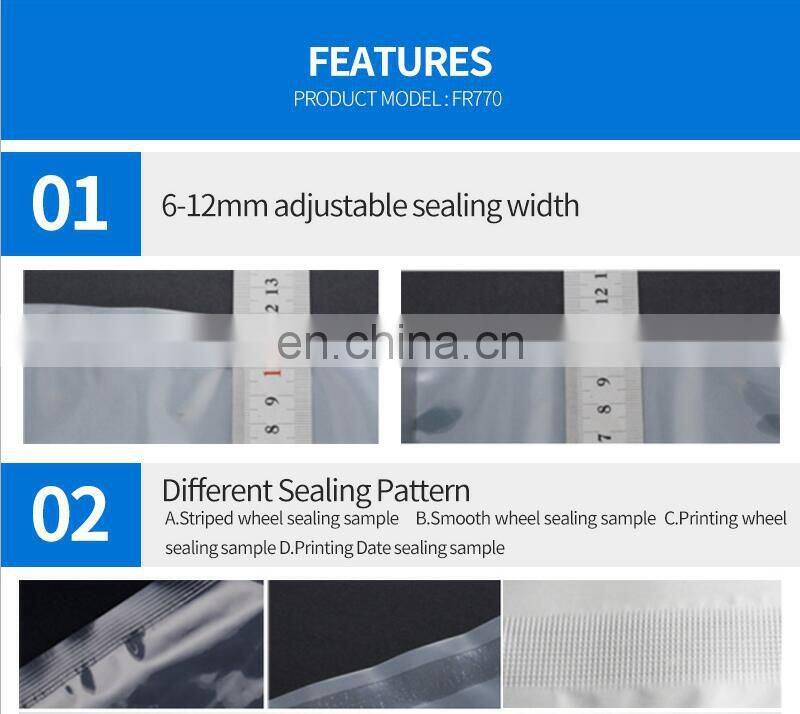 FR-770 Bag Vertical Bag Sealing Machine Band Bag Sealing Machine