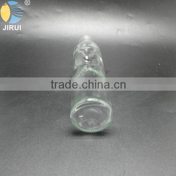 2015 Hot Sale 250ml Round Shape Clear Olive Oil Glass Bottle